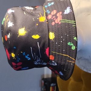 Paint splash bucket hat